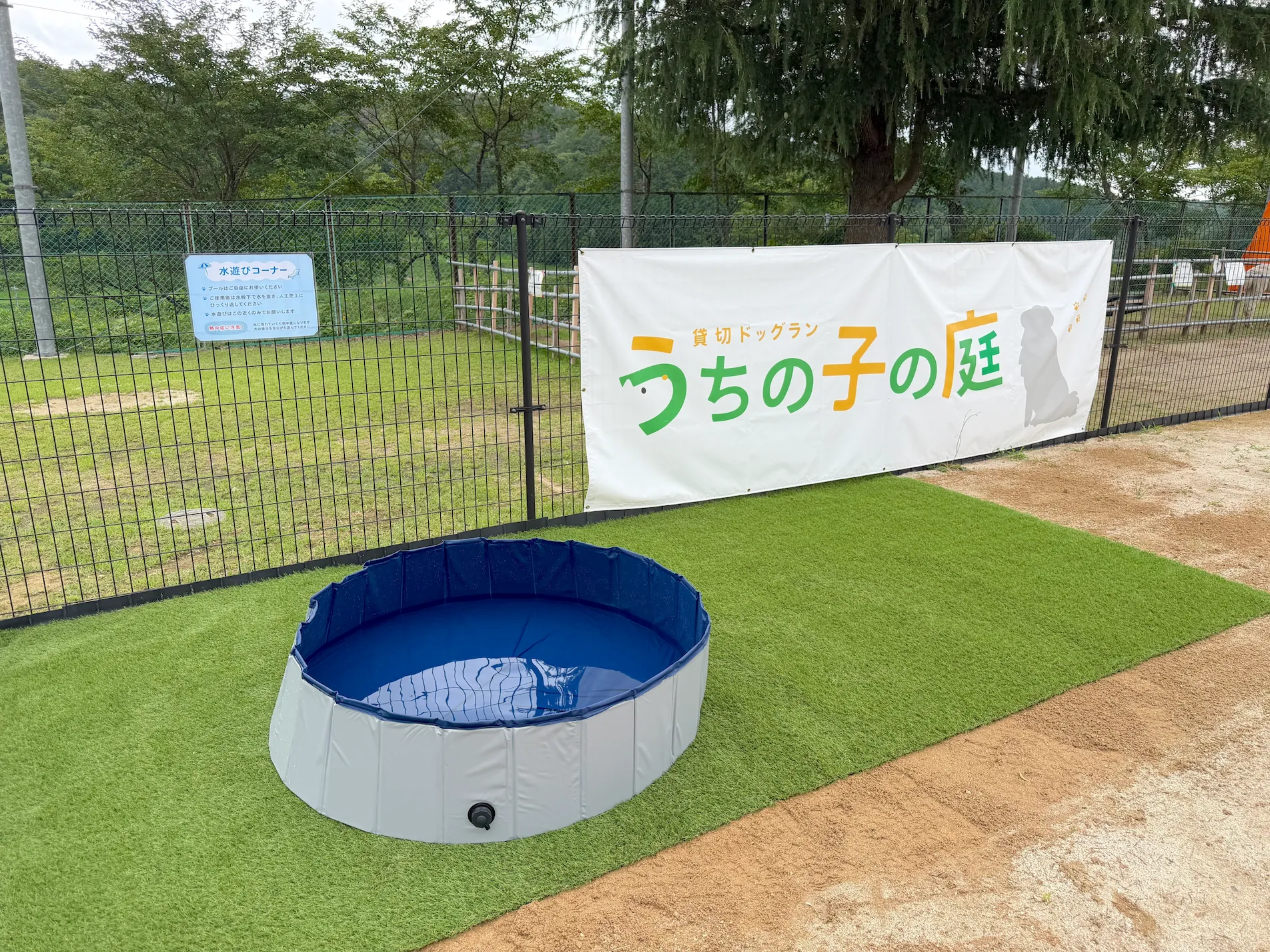 ペットパークとよひら店のプール